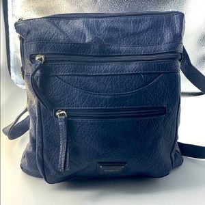 Navy Leather Bag